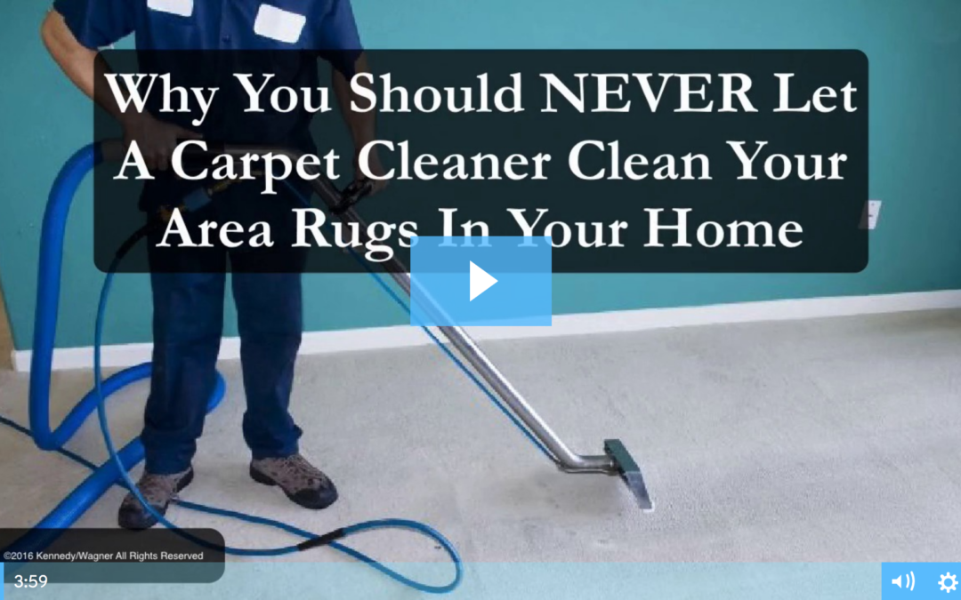 Why You Should Never Let A Carpet Cleaner Clean Your Rugs In Your Home.